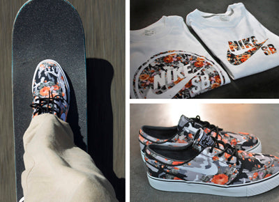 Nike Quickstrike Janoski Shoe in Digi Floral Black/Mandarin OUT FRIDAY!