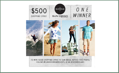 Win a $500 Sun Diego Shopping Spree!