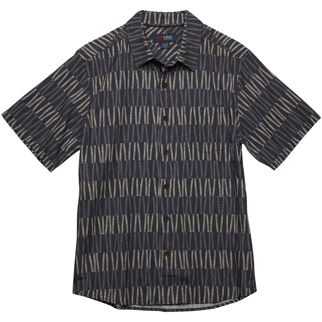 Cova CANE ISLAND Short Sleeve Woven - CARBON - Sun Diego Boardshop