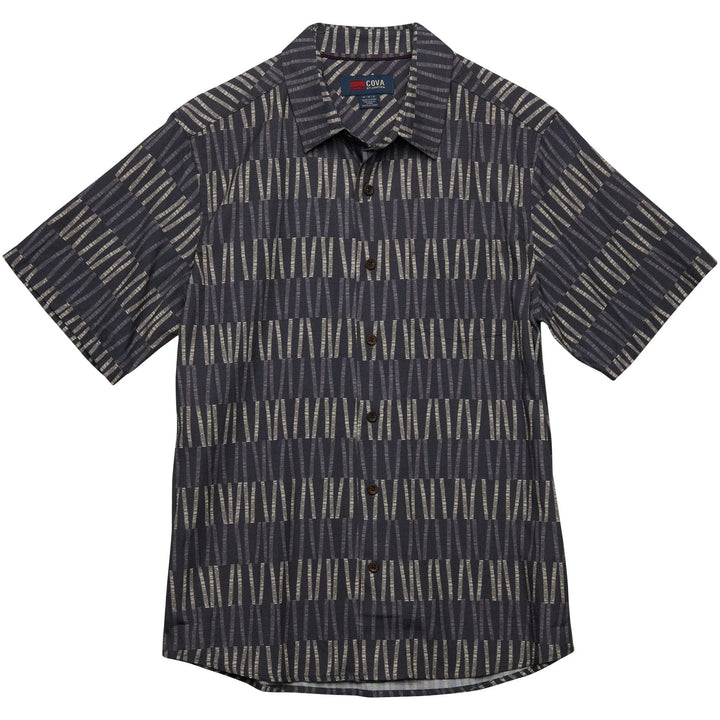 Cova CANE ISLAND Short Sleeve Woven - CARBON - Sun Diego Boardshop