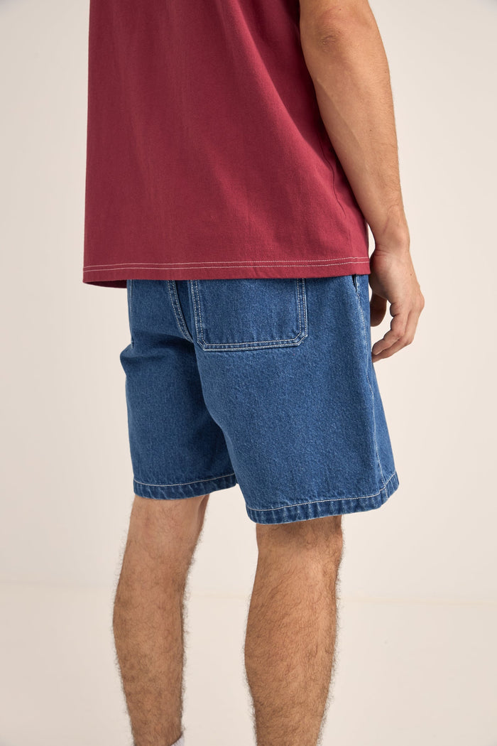 Rhythm Essential Denim Short - DARK WASH - Sun Diego Boardshop