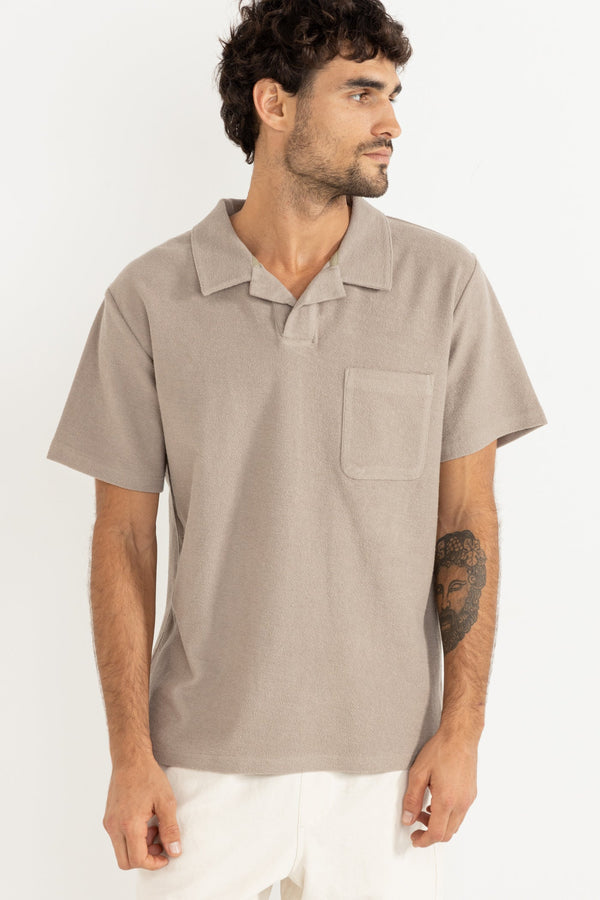 Rhythm Vintage Terry Polo - Stone - Sun Diego Boardshop