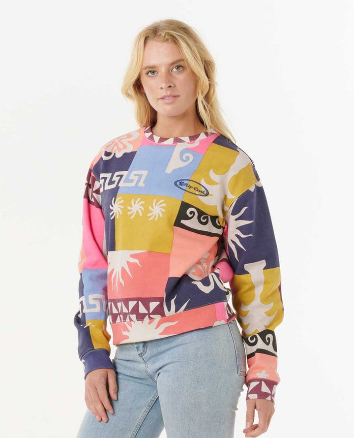 Rip Curl Keepsakes Fleece Crew - Multico 3282 - Sun Diego Boardshop