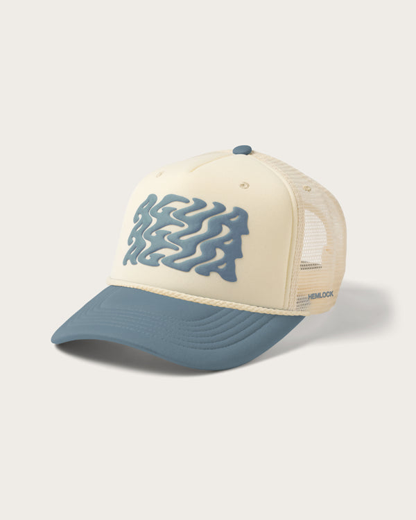 Hemlock Agua Foam Trucker Hat - BLUE - Sun Diego Boardshop