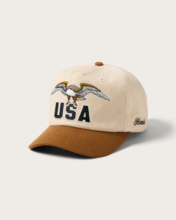 Hemlock USA Baseball Hat - BROWN - Sun Diego Boardshop