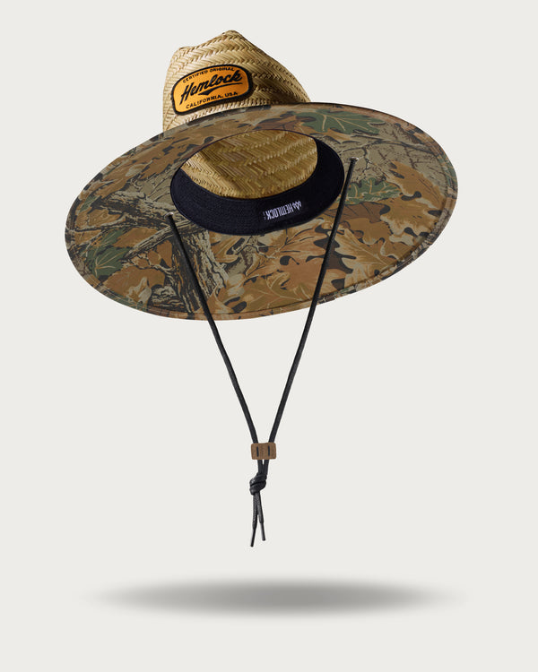 Hemlock UPF 50+ Lifeguard Straw Hat - CAMO - Sun Diego Boardshop