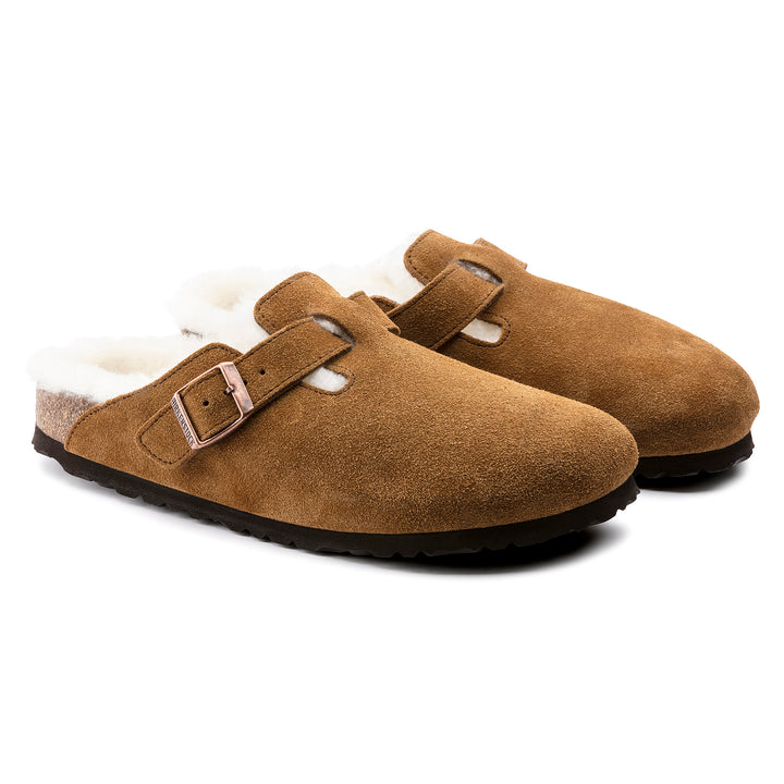 Birkenstock Boston Shearling - Mink/Natural - Sun Diego Boardshop