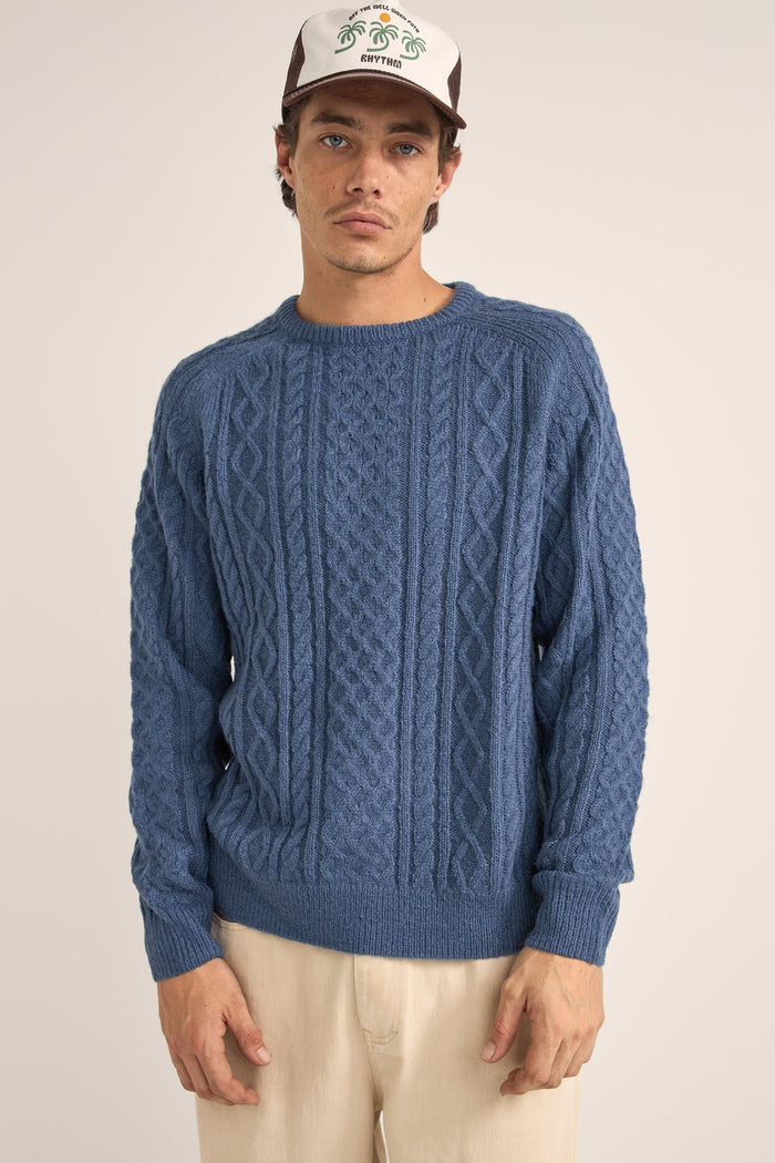 Rhythm Mohair Fishermans Knit - SLATE - Sun Diego Boardshop