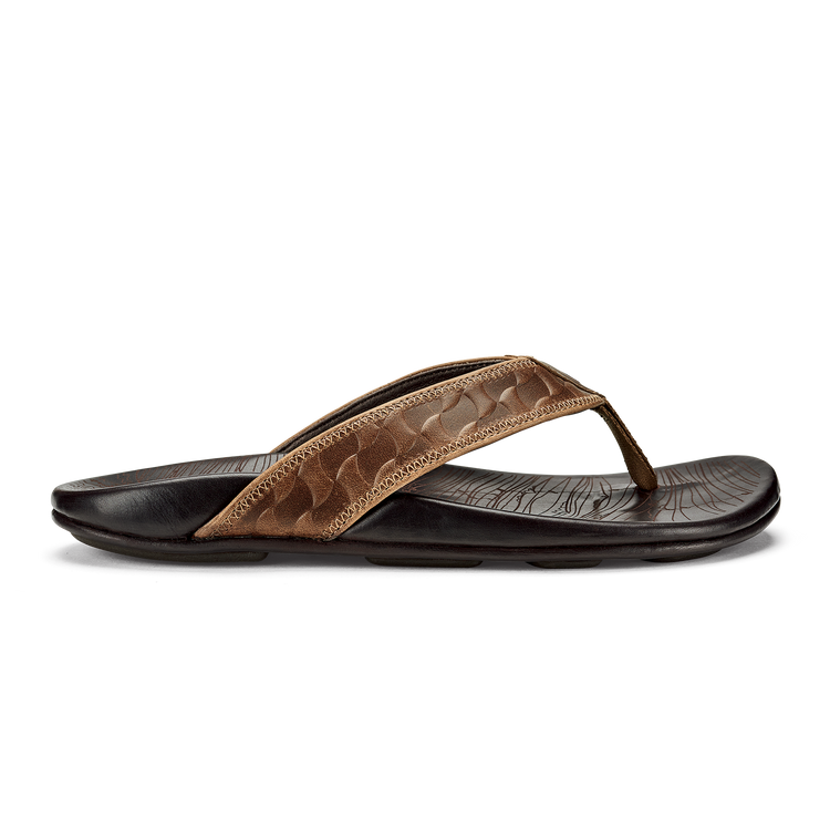 Olukai Hikianalia - TAN/ DARK JAVA - Sun Diego Boardshop