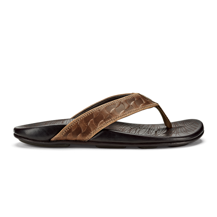 Olukai Hikianalia - TAN/ DARK JAVA - Sun Diego Boardshop