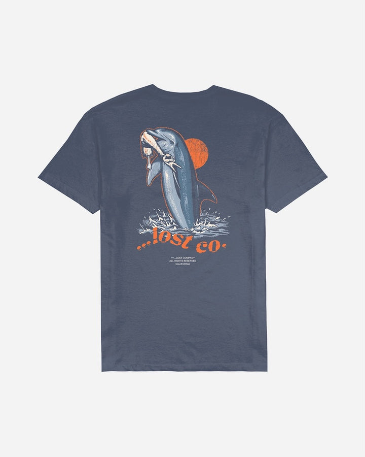 Lost Flippin Vintage Dye Tee - Faded Indigo - Sun Diego Boardshop