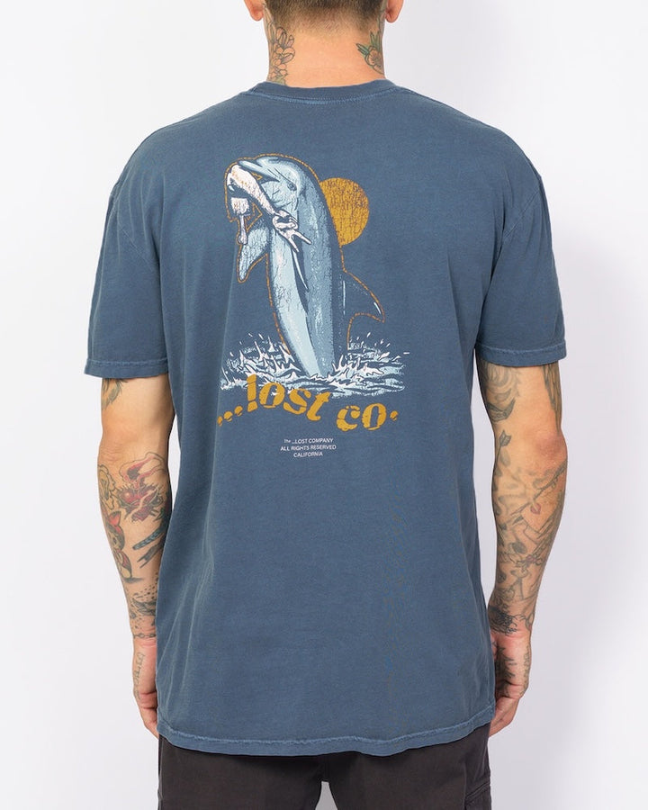 Lost Flippin Vintage Dye Tee - Faded Indigo - Sun Diego Boardshop