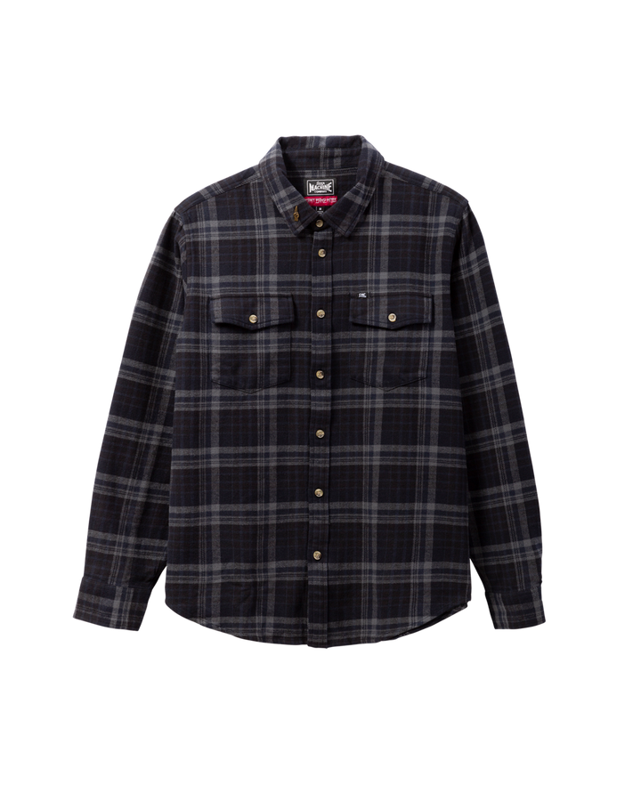 Loser Machine Step Up Flannel Woprint Shirt - Black - Sun Diego Boardshop