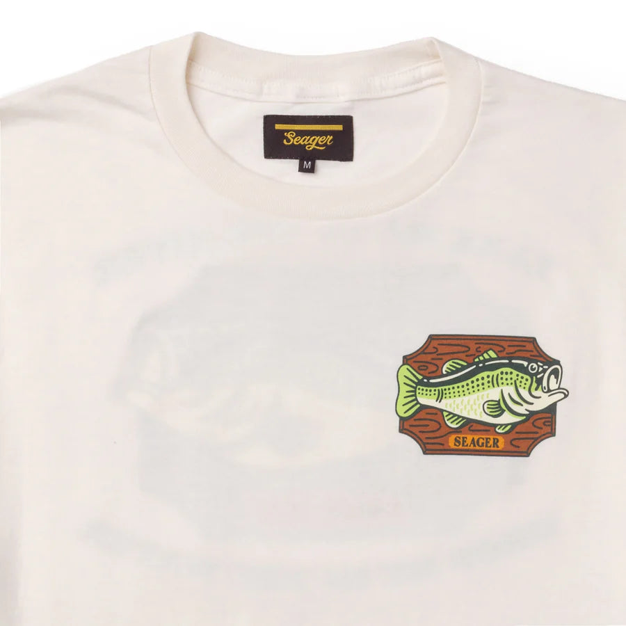 SEAGER BILLY BASS TEE - WHITE - Sun Diego Boardshop