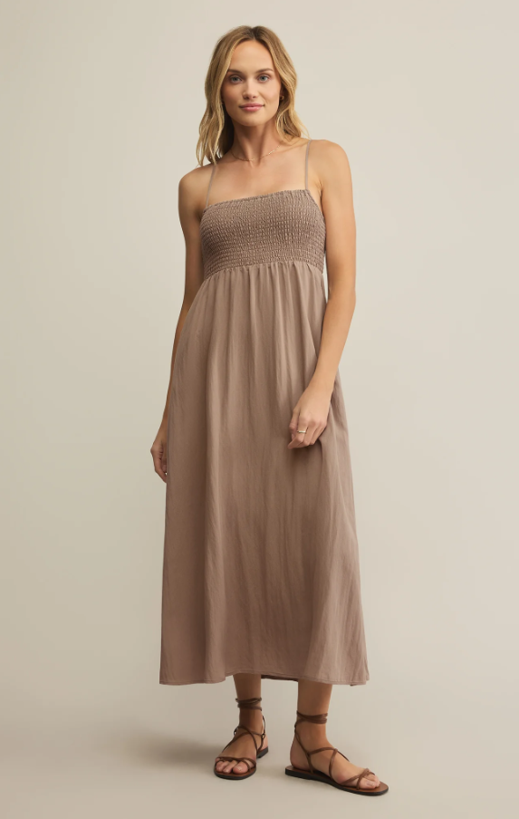 Z-Supply Beachside Midi Dress - ICED COFFEE Z-Supply Beachside Midi Dress - ICED COFFEE