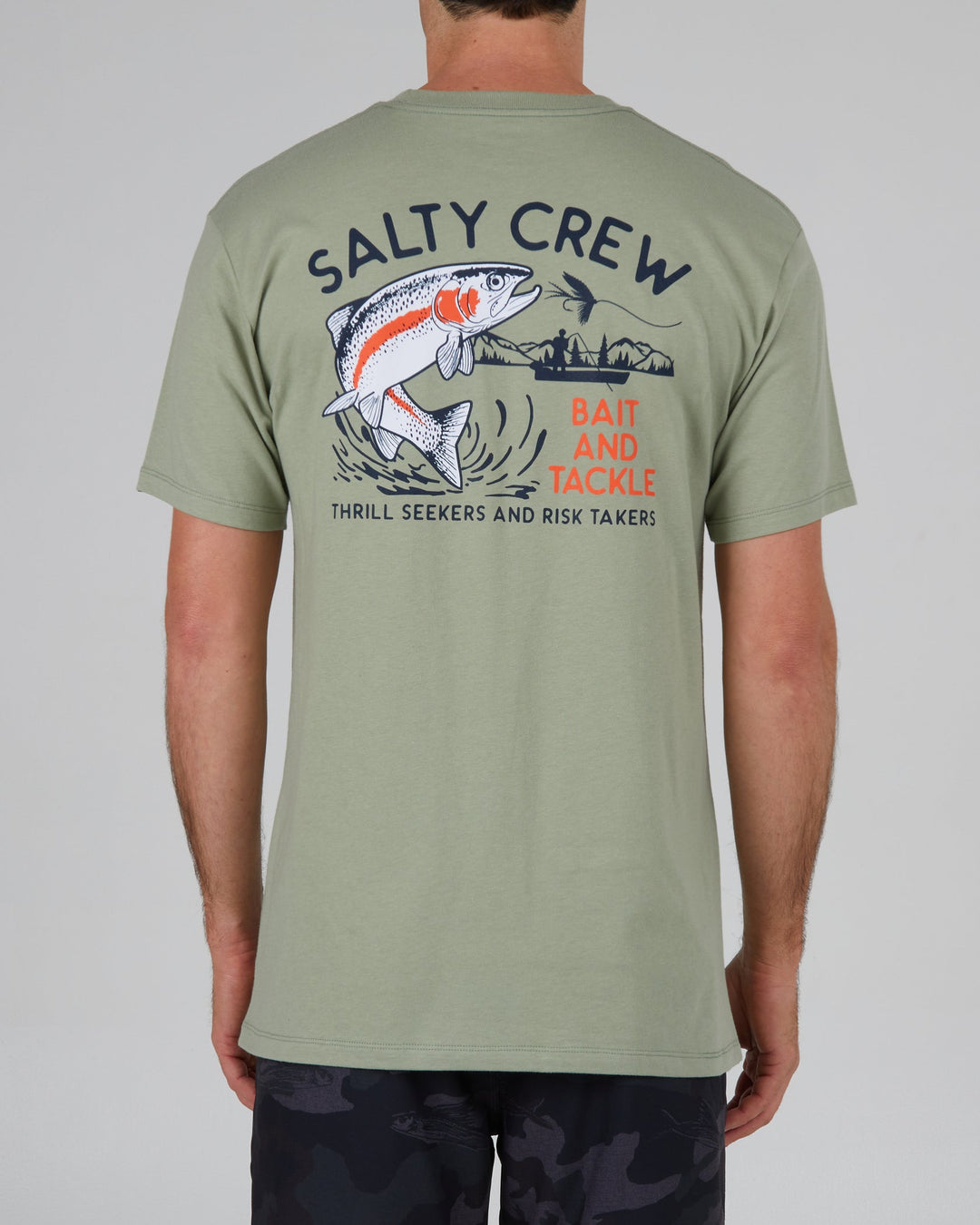 Salty Crew Fly Trap Dusty Sage S/S Premium Tee - DUSTY SAGE - Sun Diego Boardshop