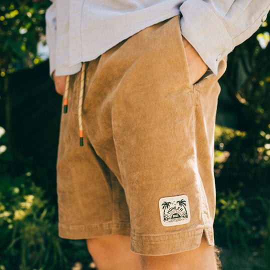 Howler Bros Pressure Drop Cord Shorts - Pharoah Tan - Sun Diego Boardshop