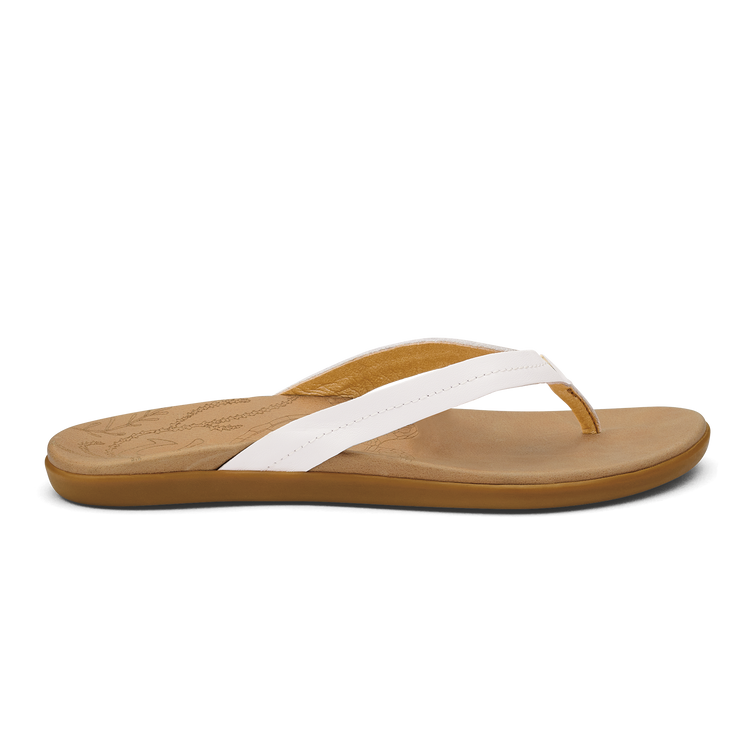 Olukai Honu - Bright White Golden Sand - Sun Diego Boardshop