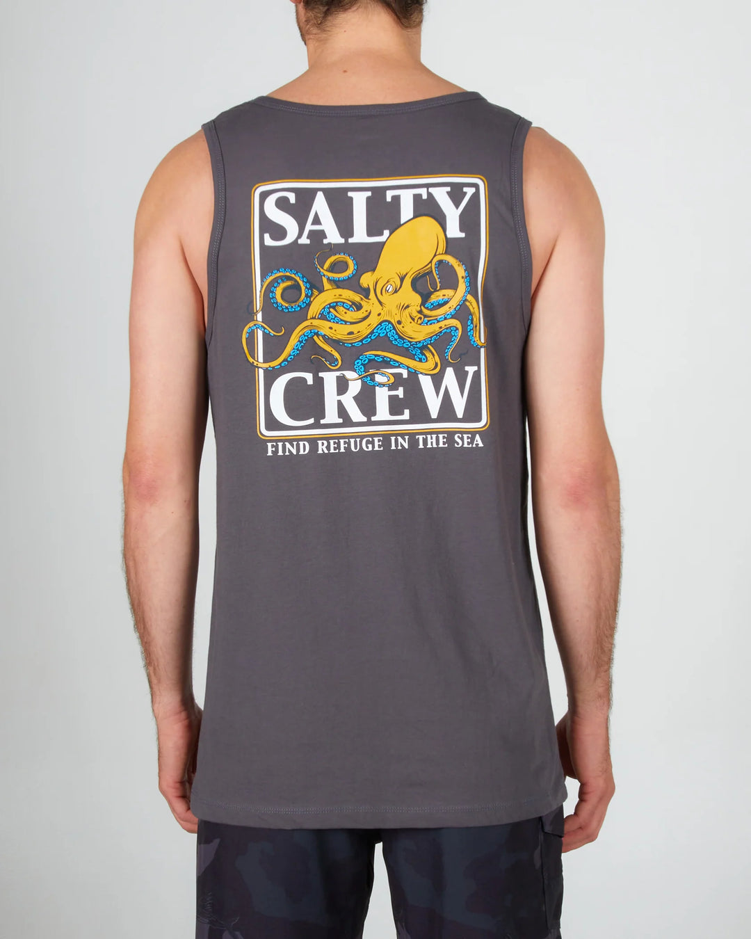 Salty Crew Surf Club Black Tank - CHARCOAL - Sun Diego Boardshop