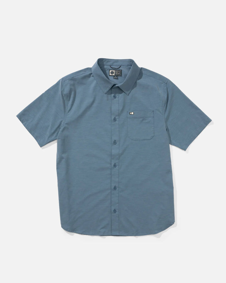 Salty Crew Drifter Uv Button Up - Channel Blue - Sun Diego Boardshop