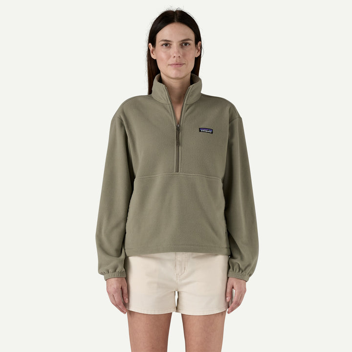 Patagonia Women's Micro D 1/2-Zip Fleece Pullover - ROCK GREEN - Sun Diego Boardshop