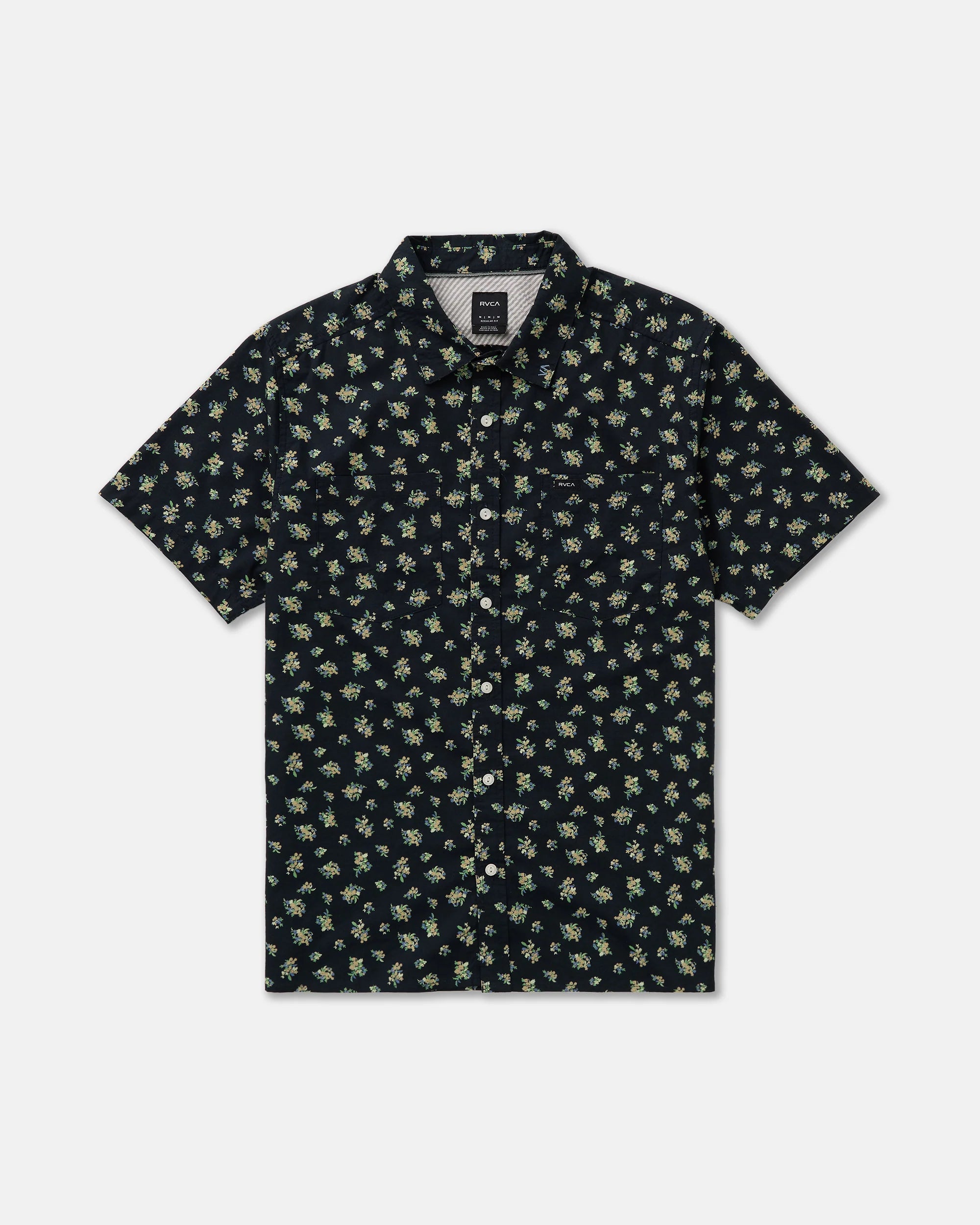 RVCA Men's Breezy Short Sleeve Shirt - Garage Blue – Sun Diego