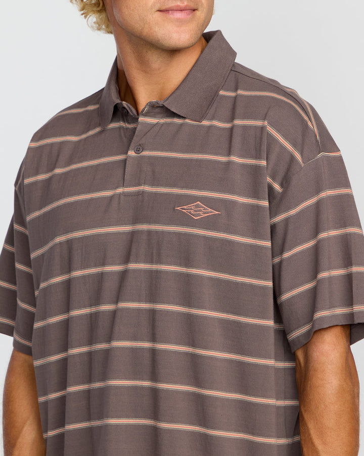 Billabong Shibuya Short Sleeve Polo Shirt - Grey Violet - Sun Diego Boardshop