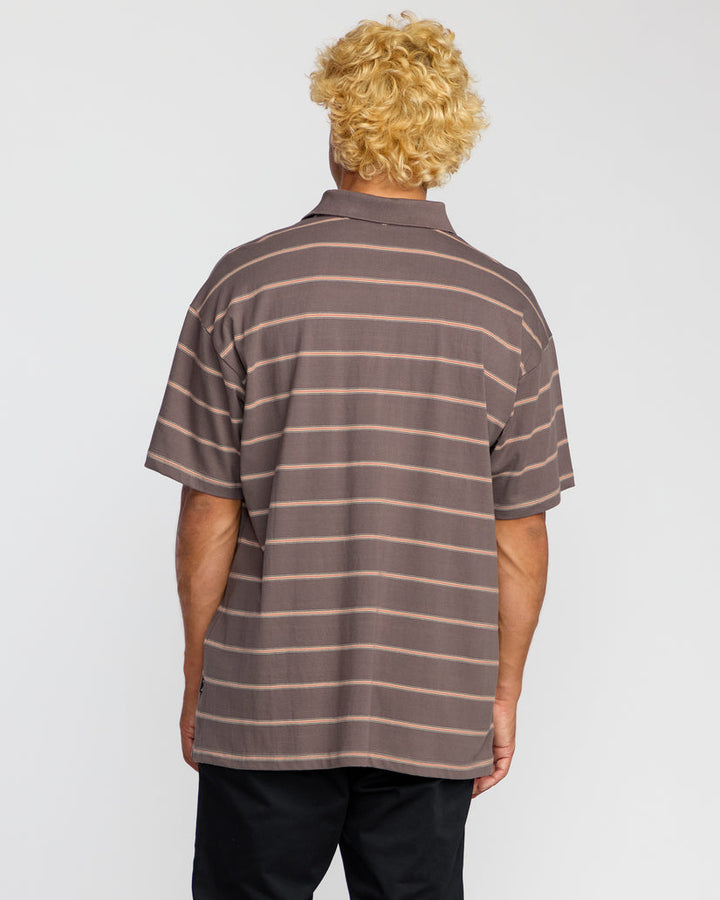 Billabong Shibuya Short Sleeve Polo Shirt - Grey Violet - Sun Diego Boardshop