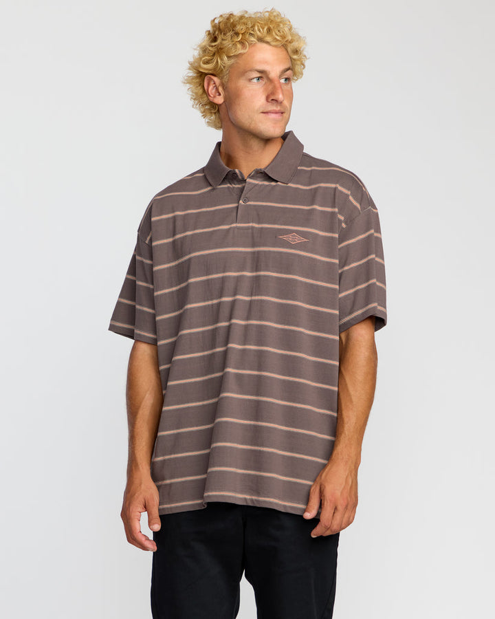 Billabong Shibuya Short Sleeve Polo Shirt - Grey Violet - Sun Diego Boardshop