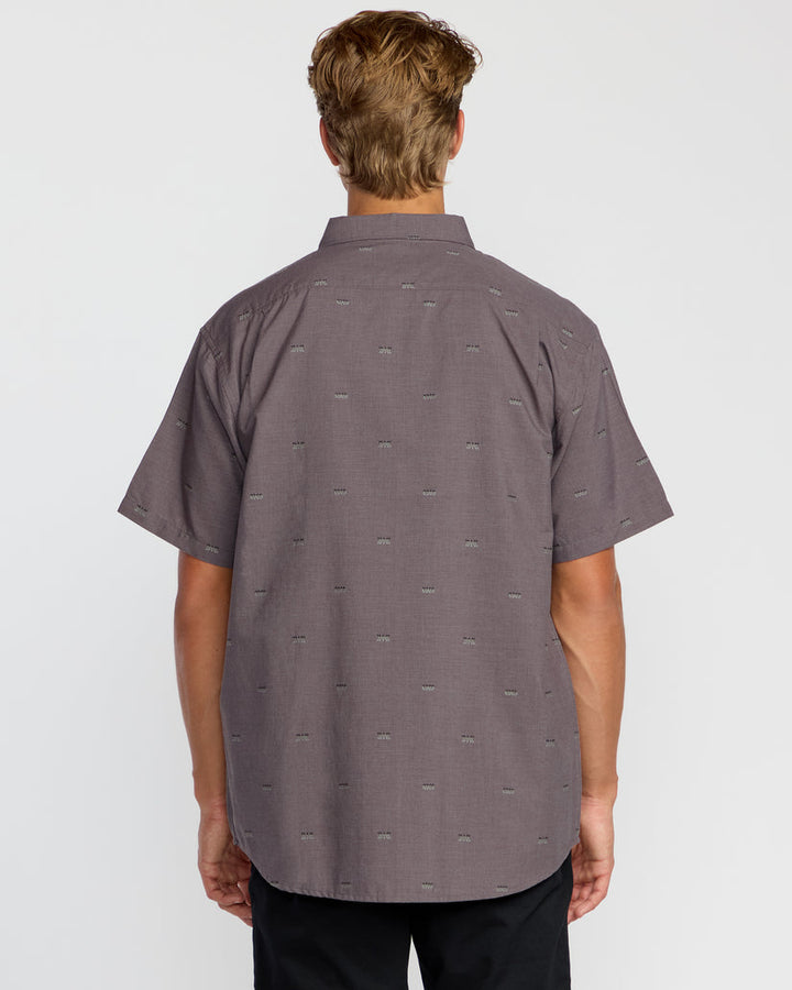 Billabong All Day Jacquard Short Sleeve Shirt - Grey Violet - Sun Diego Boardshop