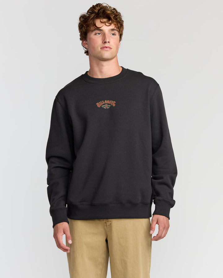Billabong Short Sands Crewneck Sweatshirt - Washed Black - Sun Diego Boardshop