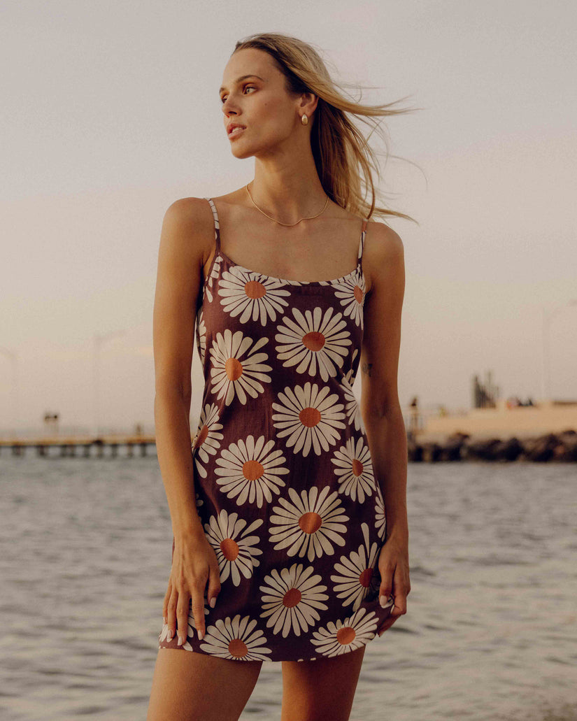 Billabong Beach Haze Dress - Espresso Brown Billabong Beach Haze Dress - Espresso Brown