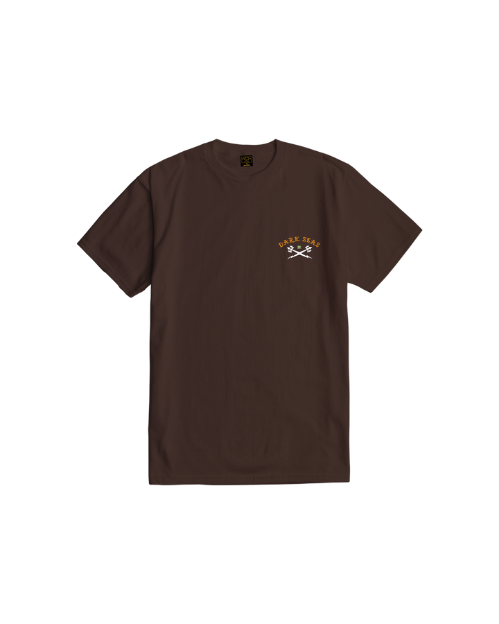 Dark Seas Livin' Easy Stock T-Shirt - Java Brown - Sun Diego Boardshop