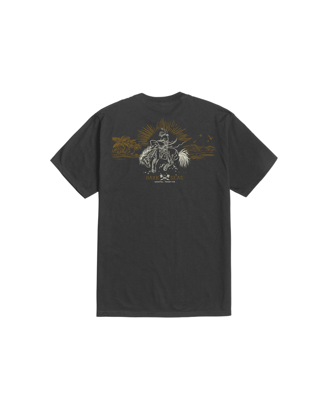 Dark Seas Reinforced Pigment T-Shirt - Dusty Black - Sun Diego Boardshop
