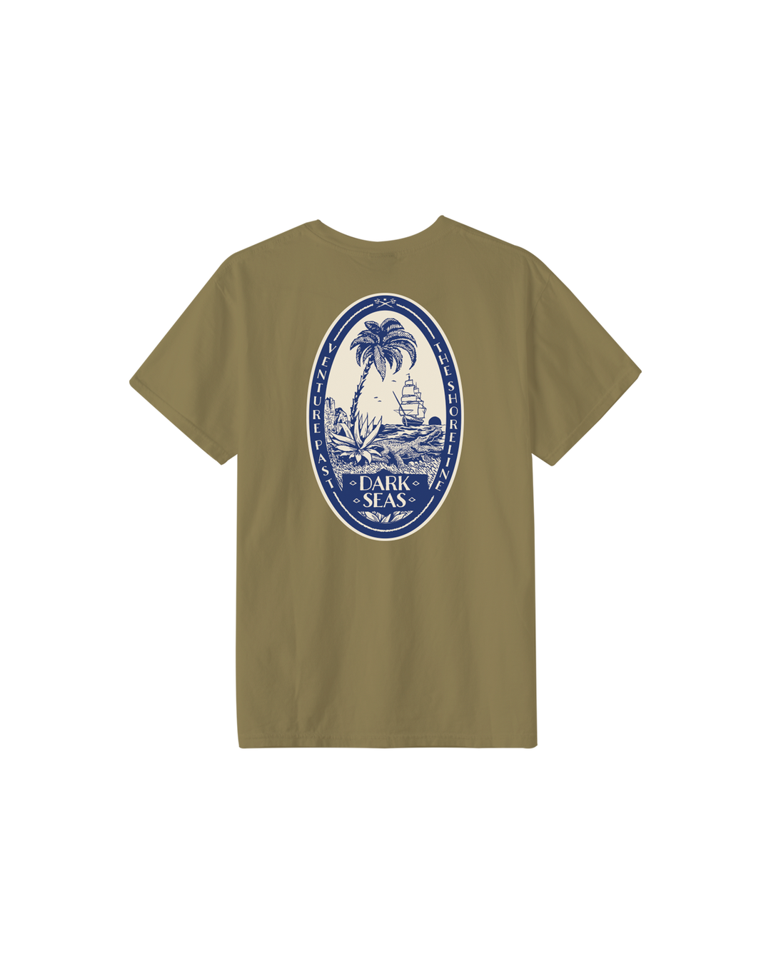 Dark Seas Embargo Pigment T-Shirt - Kelp - Sun Diego Boardshop