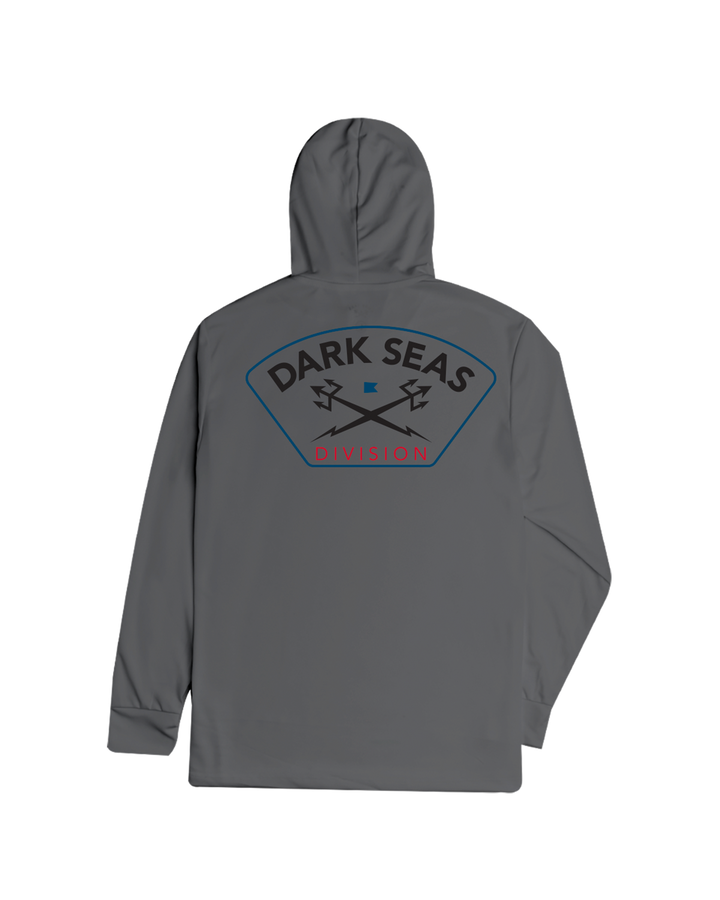 Dark Seas Headmaster Iii Long Sleeve Hooded T-Shirt - Granite Grey - Sun Diego Boardshop