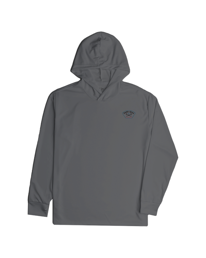 Dark Seas Headmaster Iii Long Sleeve Hooded T-Shirt - Granite Grey - Sun Diego Boardshop