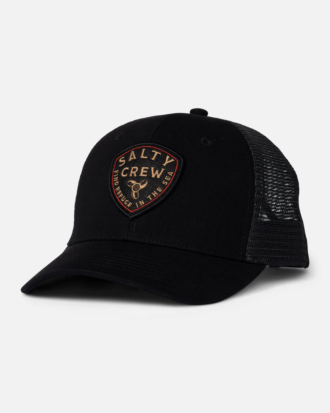 Salty Crew Rotor Trucker Hat - Black - Sun Diego Boardshop