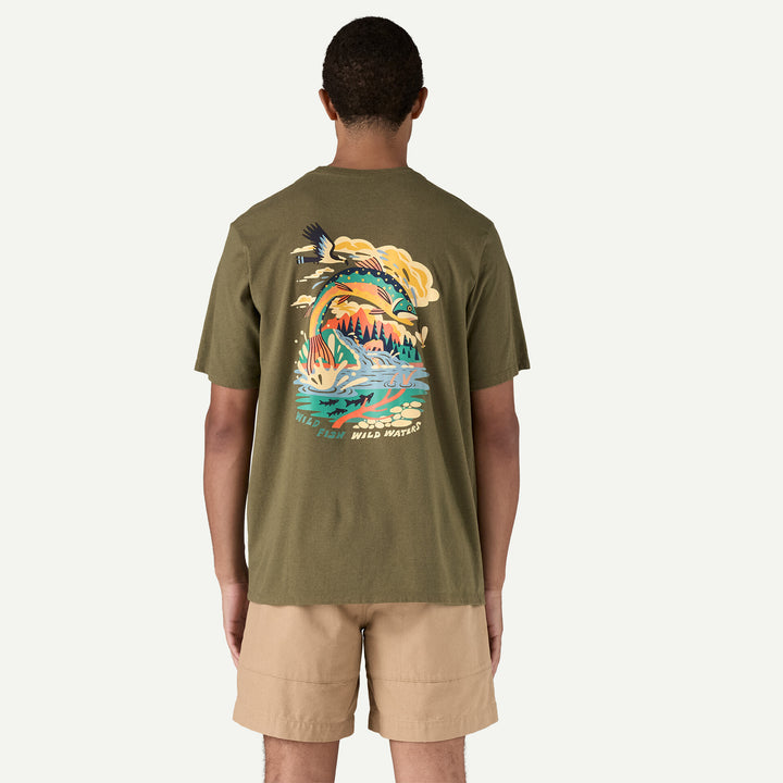 Patagonia Men's Take a Stand Responsibili-Tee - PINE GREEN - Sun Diego Boardshop