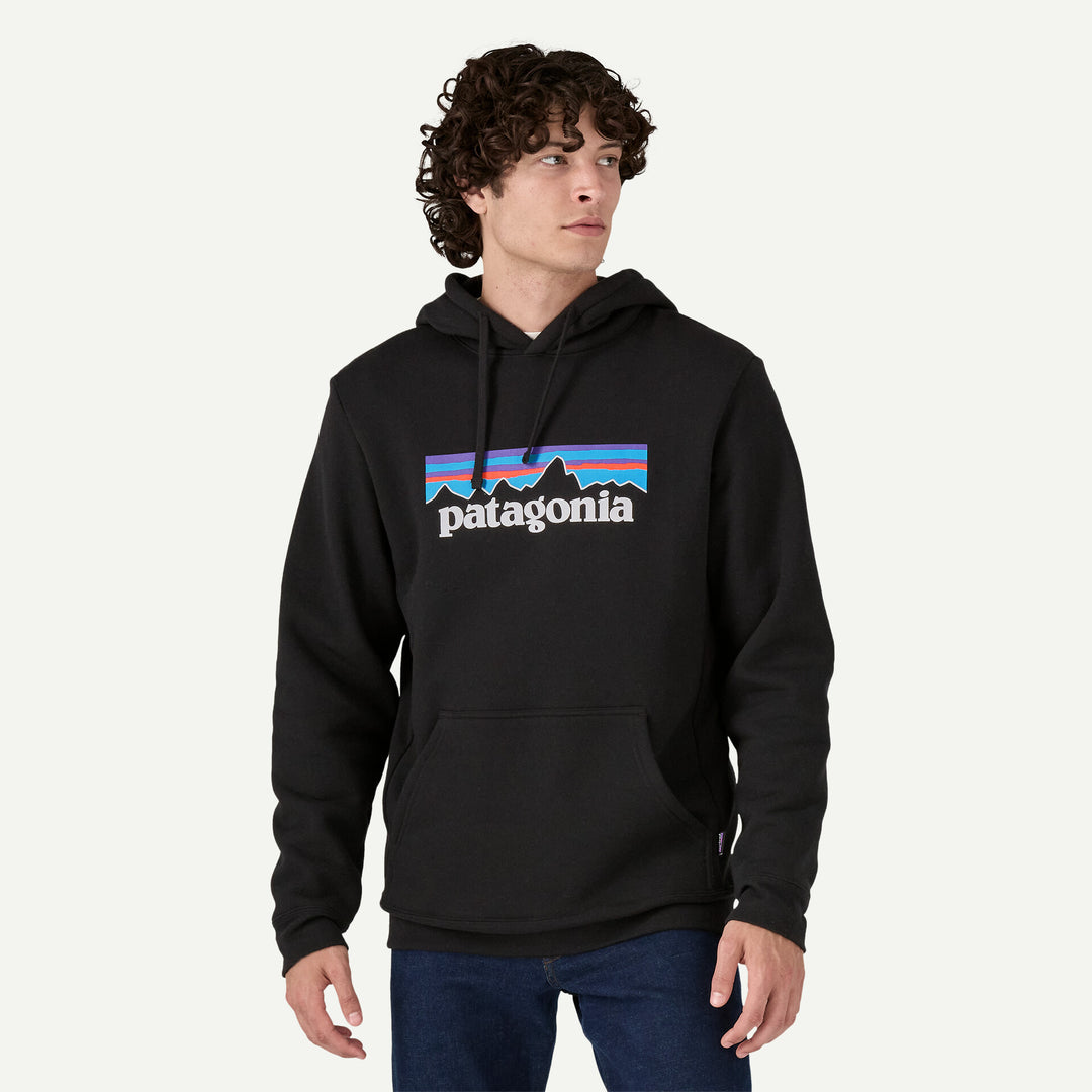 Patagonia P-6 Logo Uprisal Hoody - BLACK - Sun Diego Boardshop