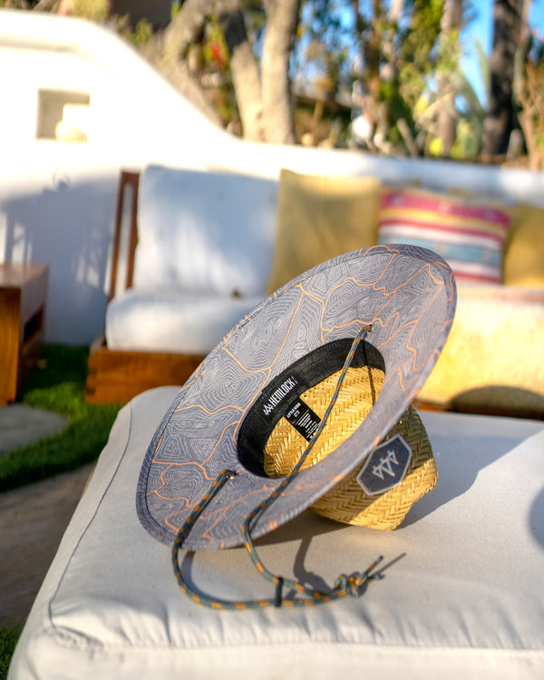 Hemlock Kids UPF 50+ Lifeguard Straw Hat - BLUE - Sun Diego Boardshop