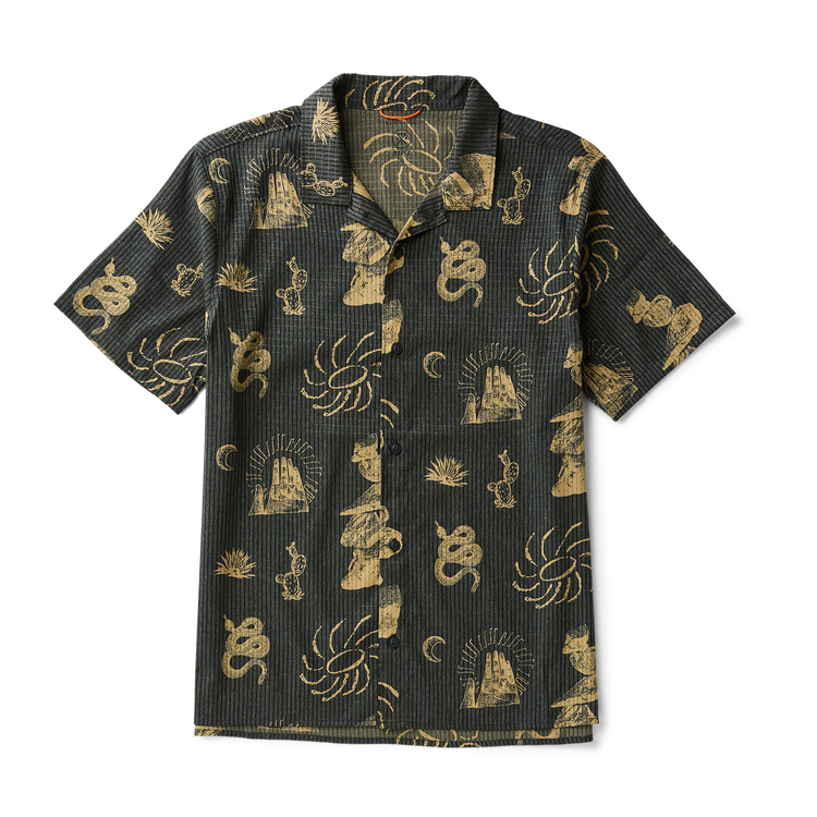Roark Bless Up Trail Button Up Shirt - Onyx - Sun Diego Boardshop