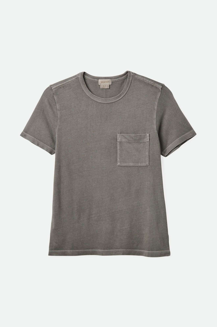Brixton Carefree Organic Garment Dye Perfect Pocket T-Shirt - WASHED BLACK - Sun Diego Boardshop