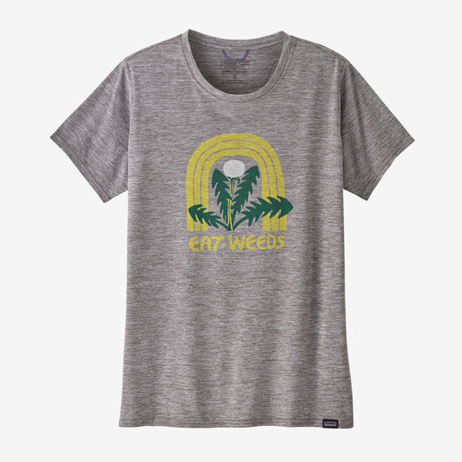 Patagonia Women's Capilene Cool Daily Graphic Shirt - Lands - Salad Greens: Feather Grey - Sun Diego Boardshop