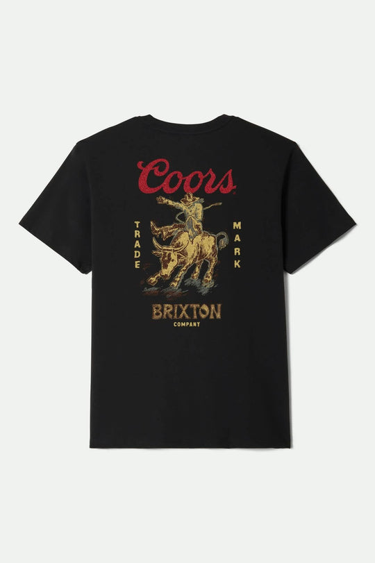Brixton Coors Bound S/S Standard T-Shirt - BLACK - Sun Diego Boardshop