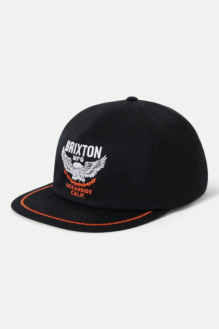 Brixton Waller Snapback - Black - Sun Diego Boardshop