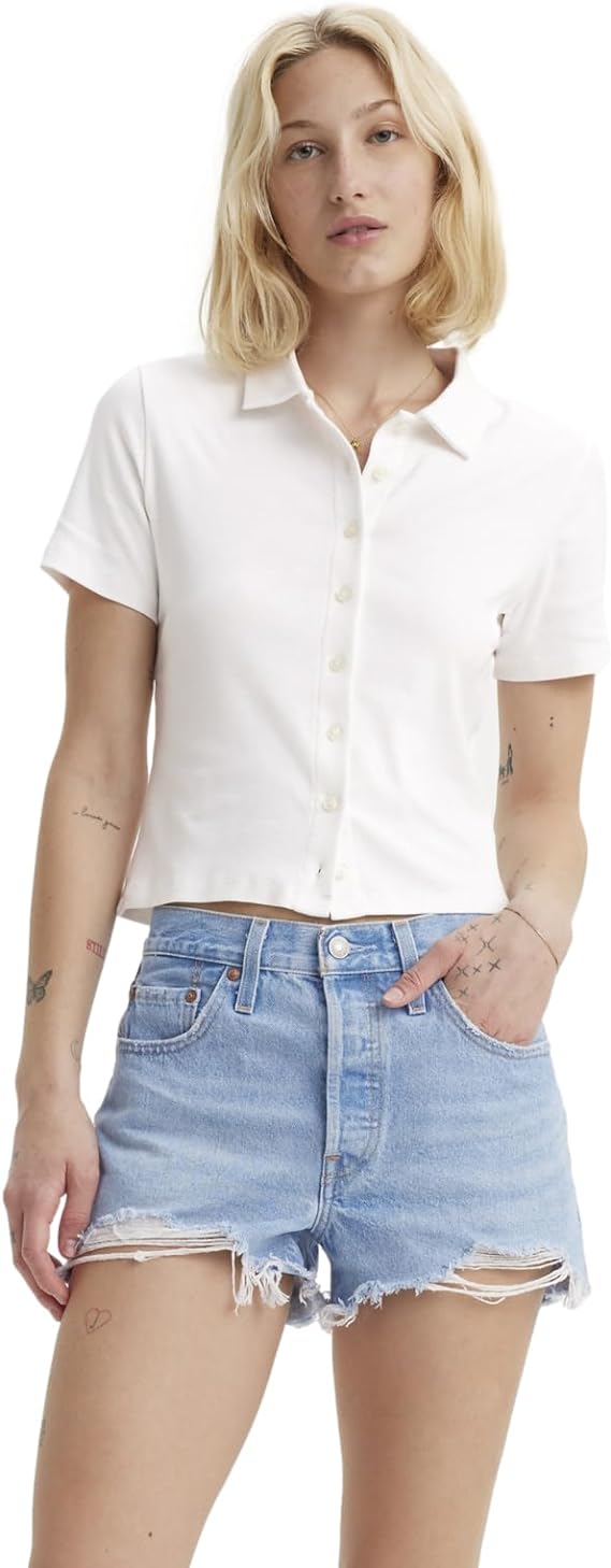 Levi's SUKI POLO SHIRT - White - Sun Diego Boardshop