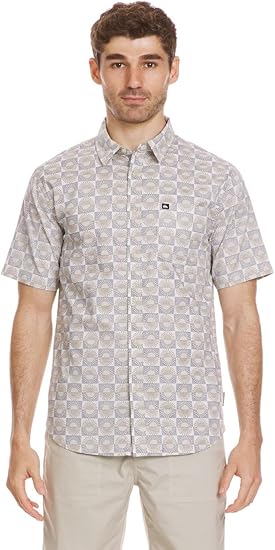 Quiksilver Florever Classic Short Sleeve Shirt - SILVER BIRCH - Sun Diego Boardshop