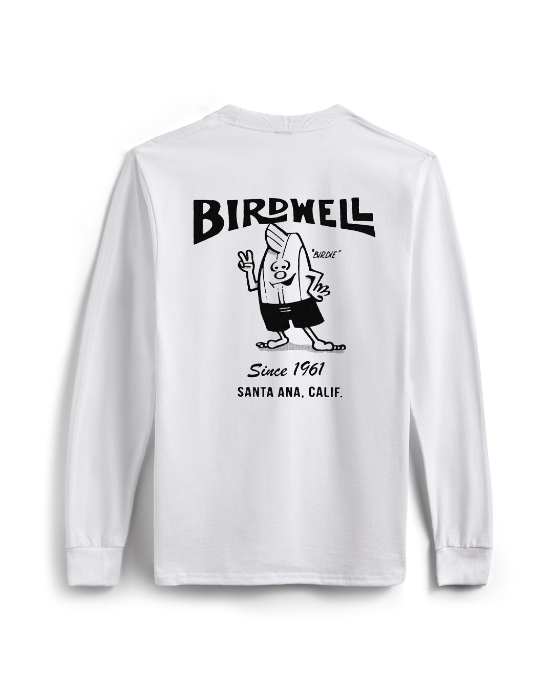Birdwell 
'61 Long Sleeve T-Shirt - White - Sun Diego Boardshop