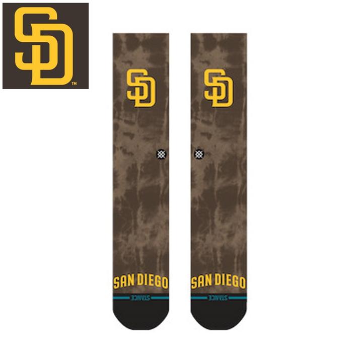 Stance Dye Padres Socks - BROWN - Sun Diego Boardshop